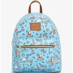 Loungefly Disney Winnie The Pooh Mini Backpack Characters Daisies Floral Bag